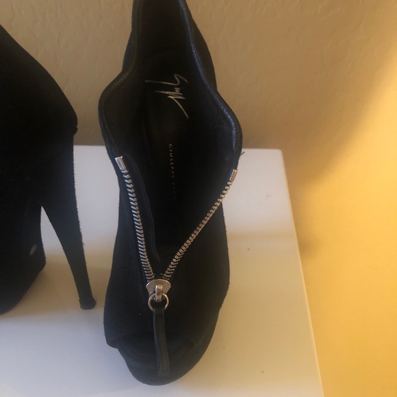 Suede platform booties - Picture 3 of 6